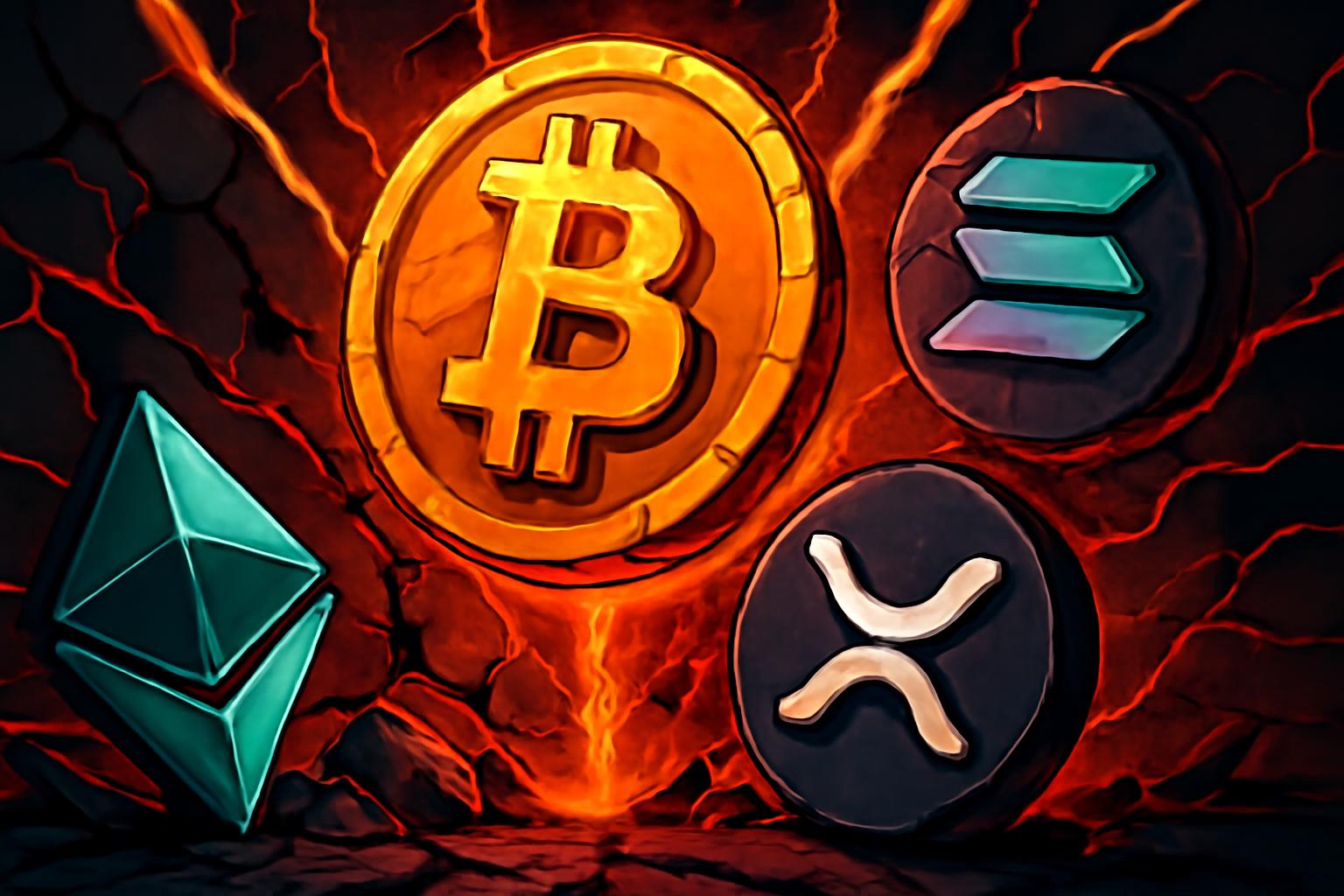 Bitcoin Falls Below $76K as Market Retreats: Ethereum, XRP, and Solana Slide