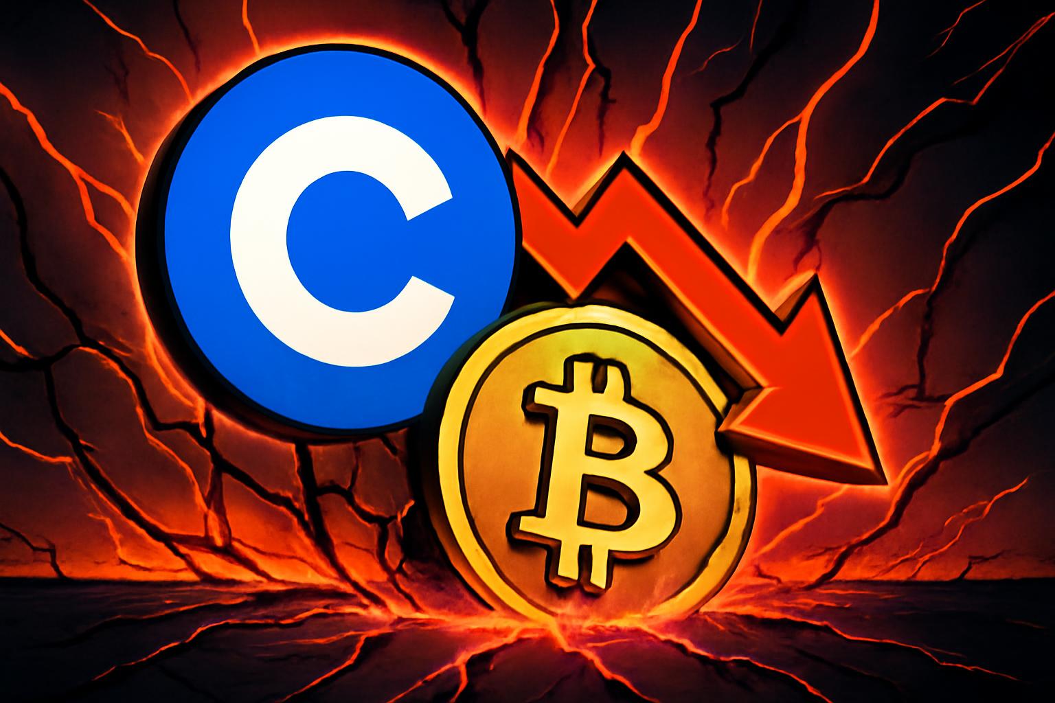 Coinbase Stock Falls as Crypto Market Slumps; Analysts Cut Targets