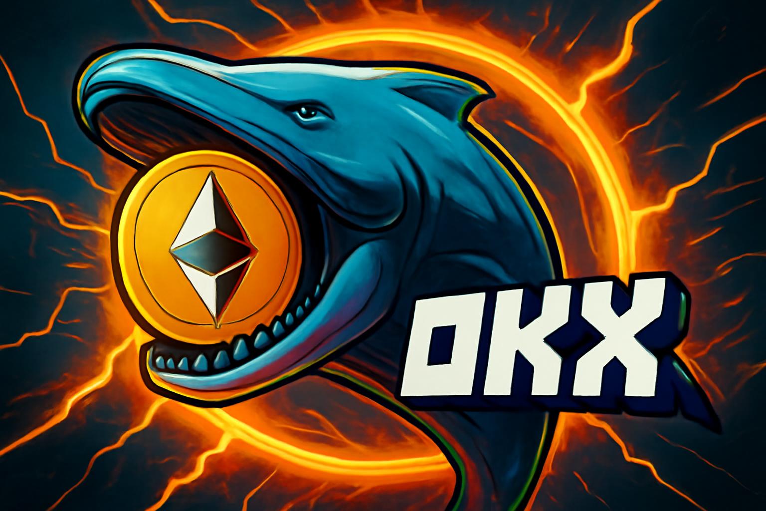 Ethereum Whale Buys 7,301 ETH in 8 Hours, OKX Withdrawals