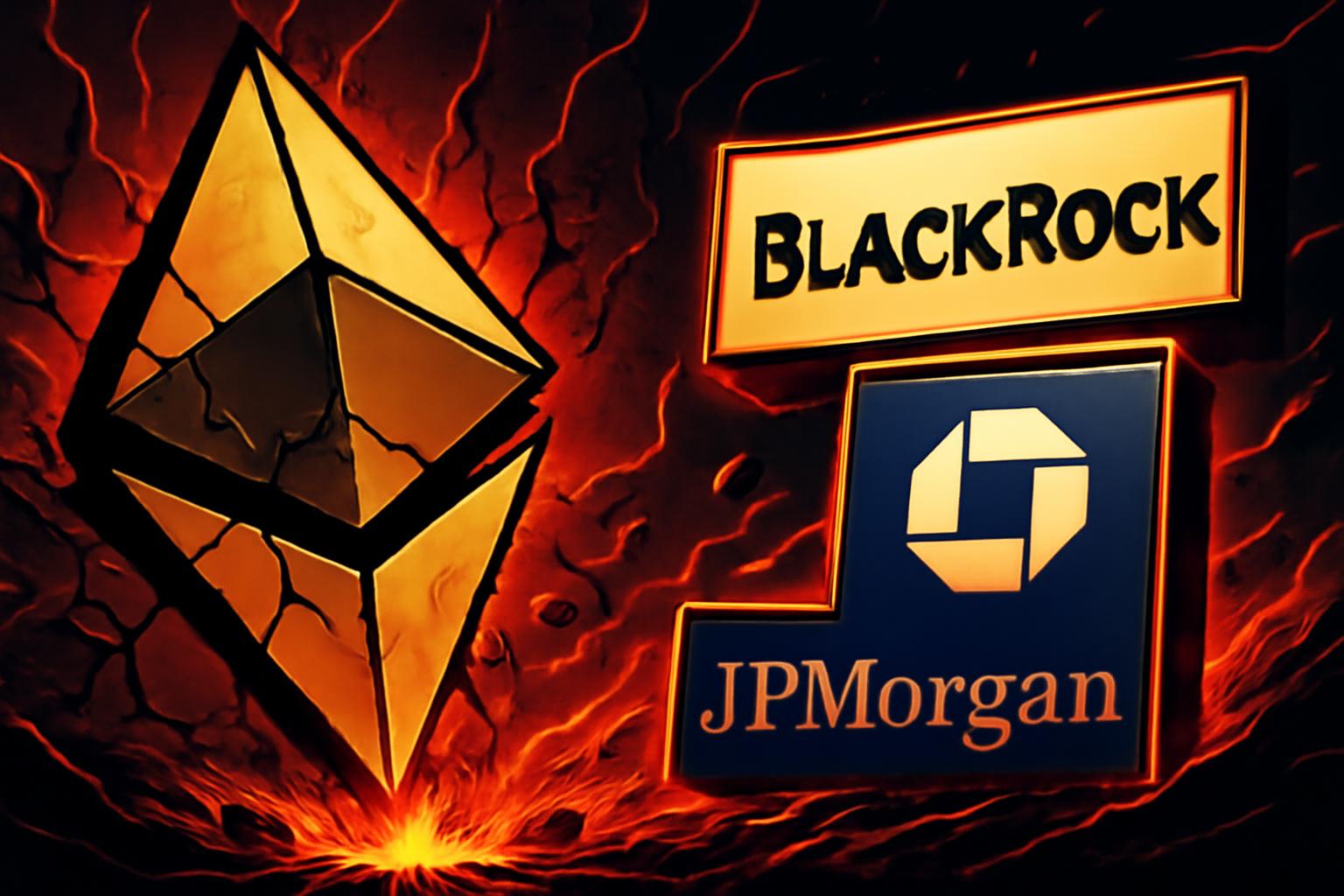 Ethereum Falls 12.7% as Large Selloff Signals Bearish Pressure and Institutional Tokenization Rise