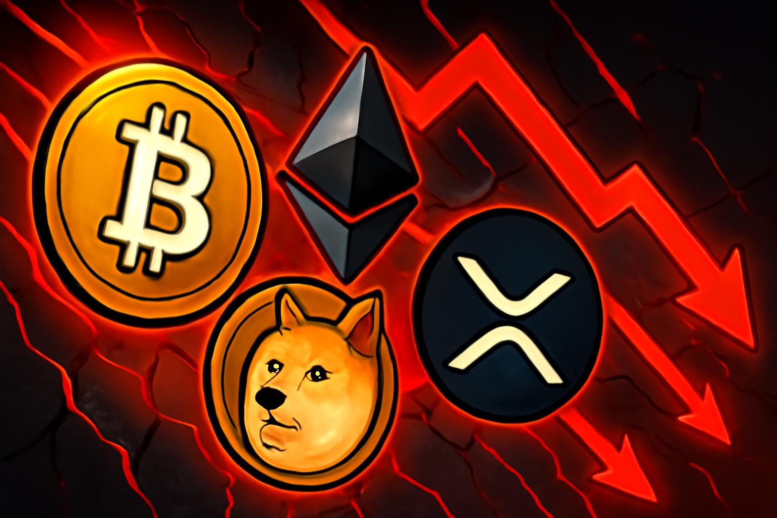 Bitcoin, Ethereum, XRP, Dogecoin Slip Ahead of Fed Minutes