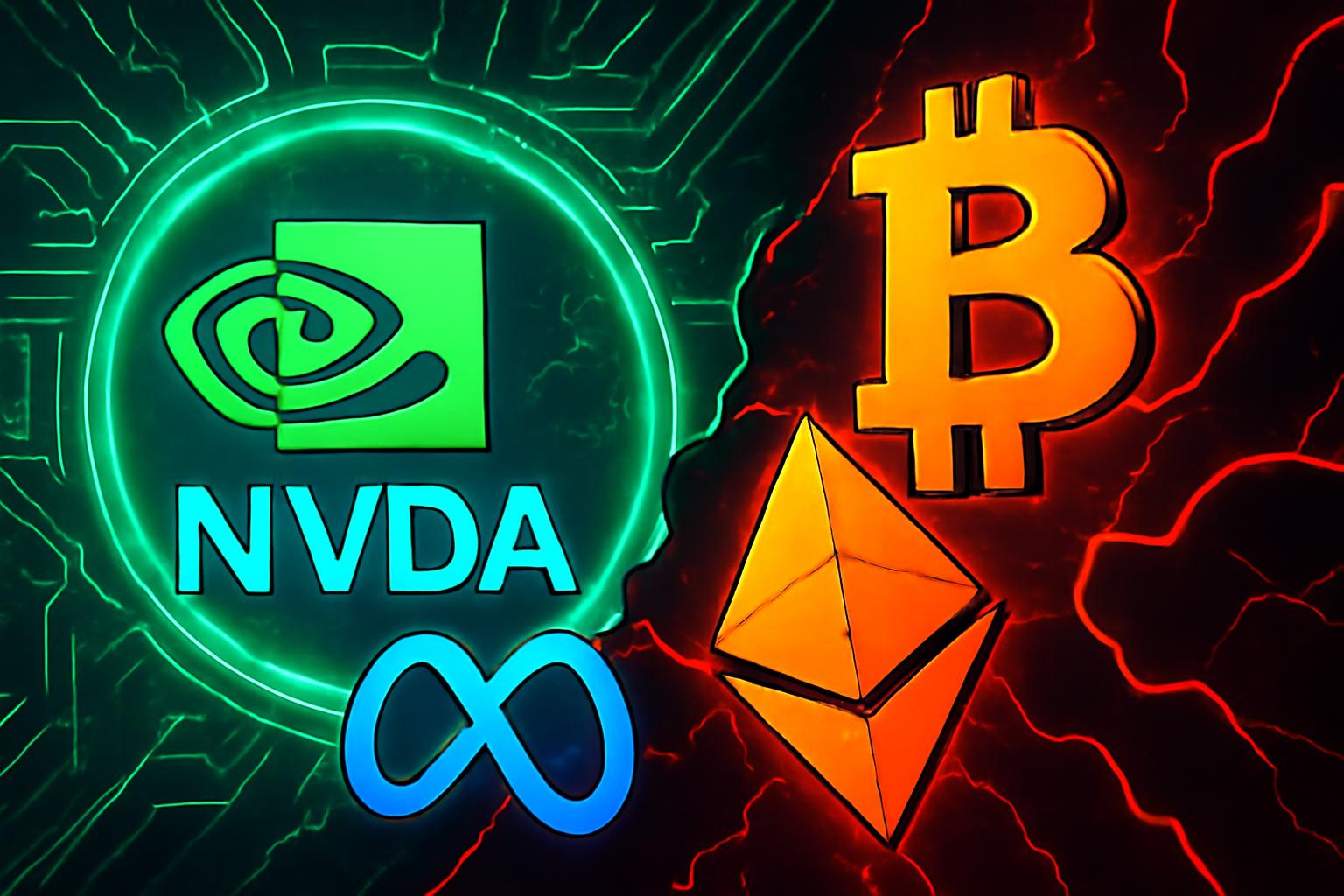 Tech Rally After Meta–NVIDIA Deal Lifts U.S. Markets; Crypto Slips