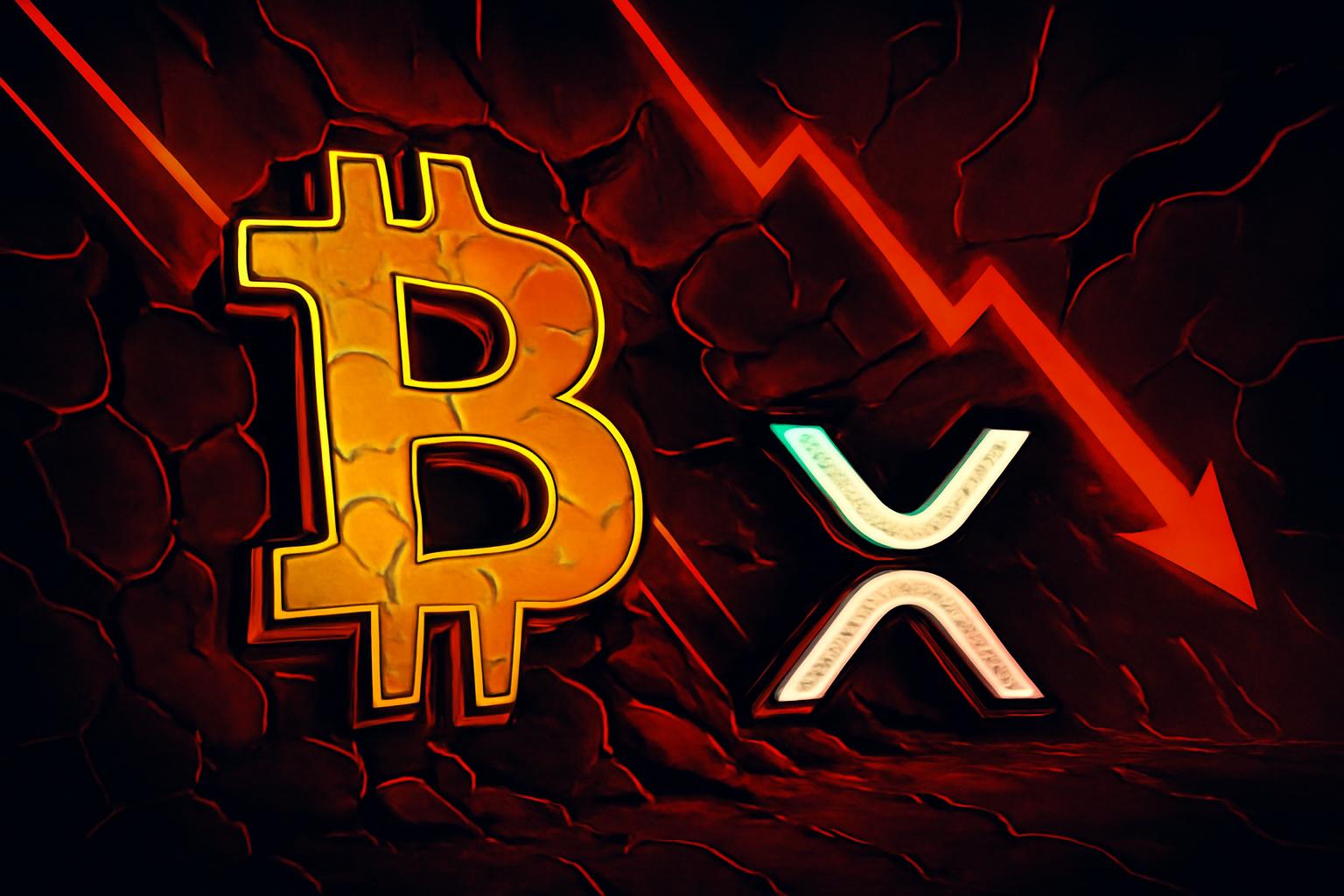 Fed Split Triggers Crypto Selloff: Bitcoin Dives to $66,000, Ripple Drops 4%