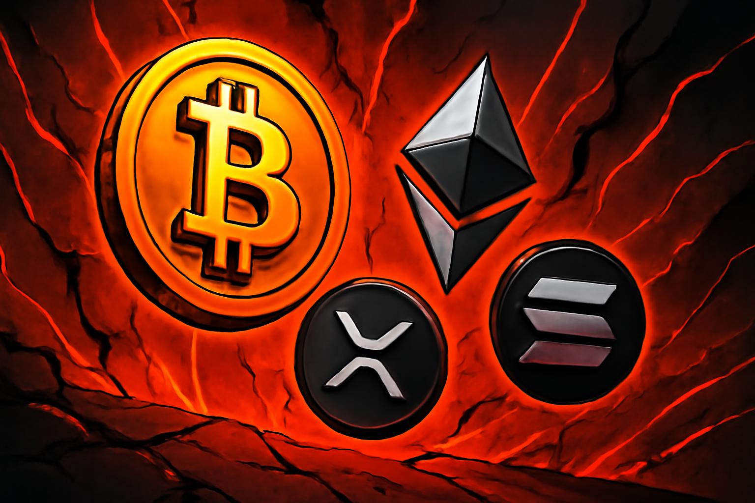 Bitcoin, Ether, XRP and Solana Slide as Crypto Retreat Deepens on Dollar Rally