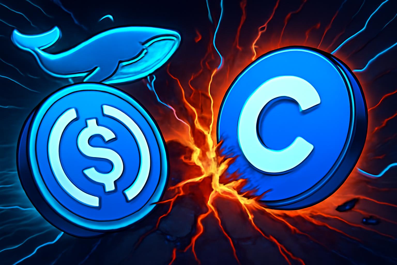Whale Alert Spots Large USDC Transfer to Coinbase From Unknown Wallet