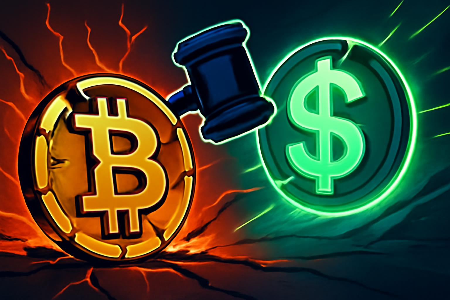 Bitcoin Falls as Stablecoins Rise and Regulation Shapes the Market