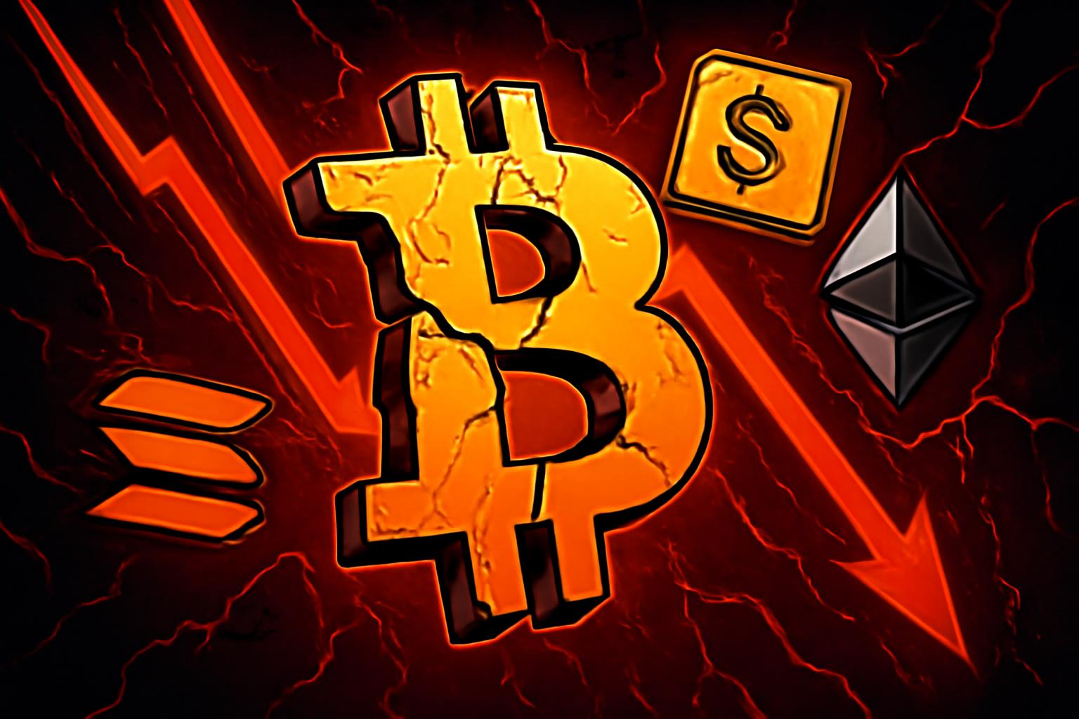 Tariff Uncertainty Triggers Broad Crypto Slide as Bitcoin Falls Below $64,000