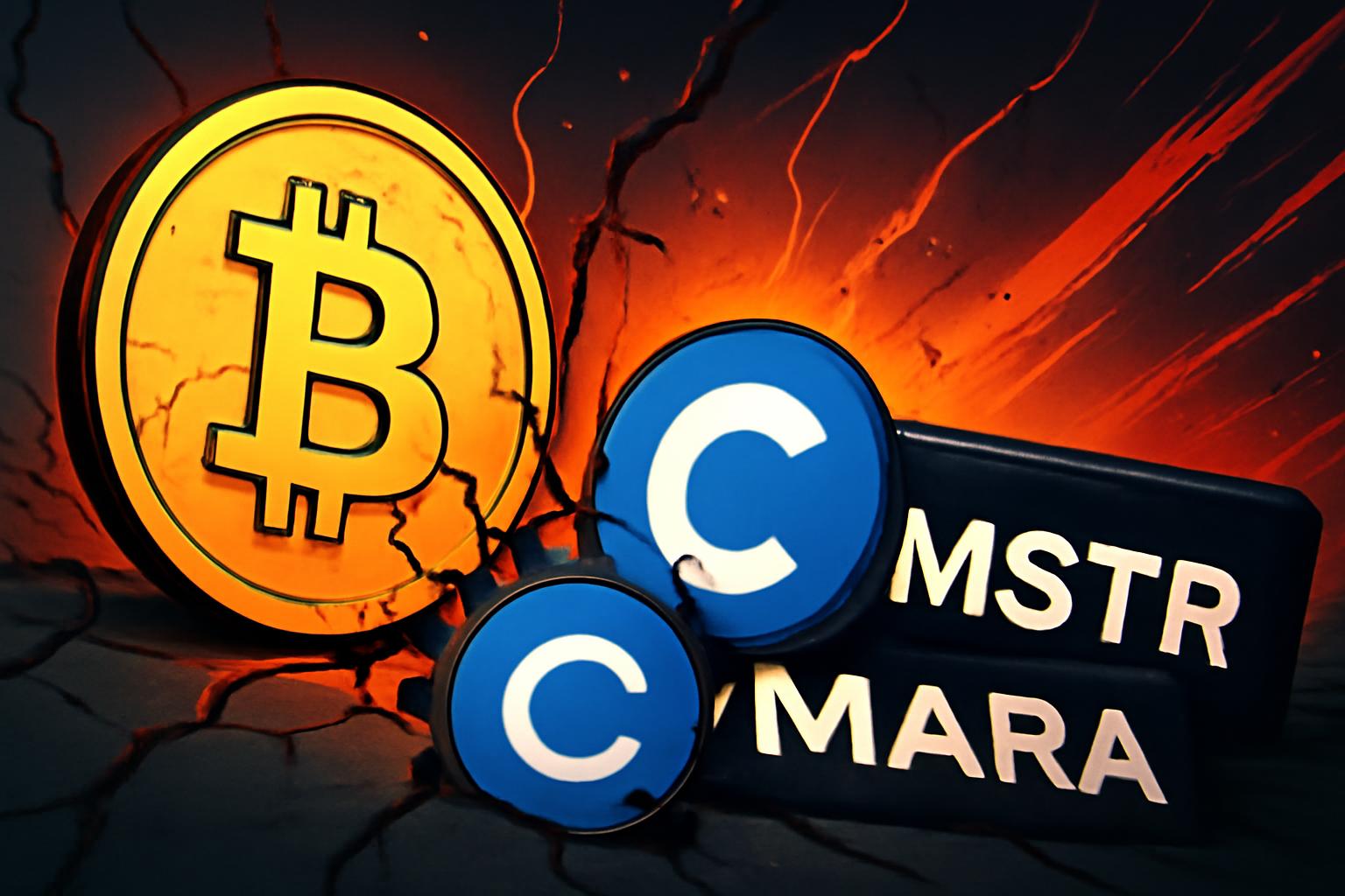 Bitcoin Crash Pressures Crypto Stocks Amid Broad Market Slump