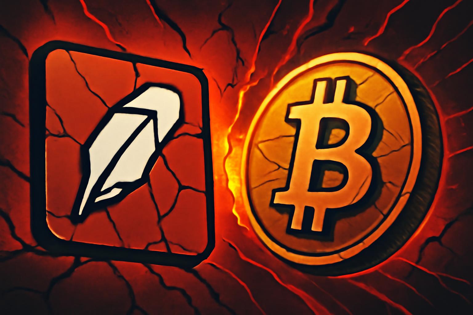 HOOD Stock Slides as Crypto Sell-Off Pressures Revenue Amid Bitcoin Drop