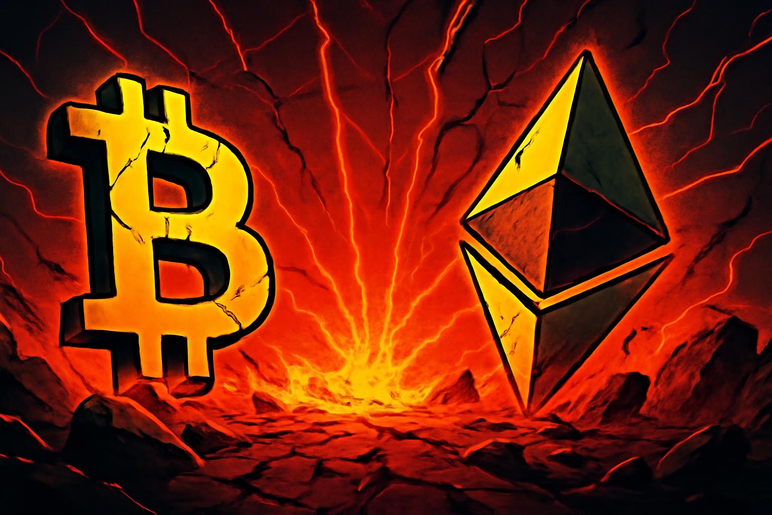 Bitcoin and Ethereum Fall as US-Israel Strike on Iran Triggers Market Selloff