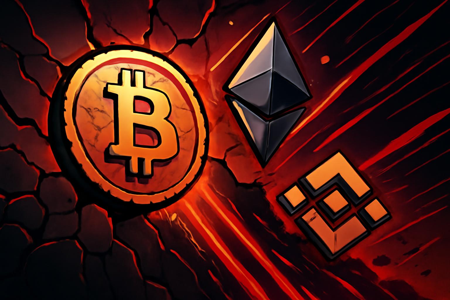 Market Sell-Off in Major Cryptocurrencies as Bitcoin, Ether, and BNB Face Pressure