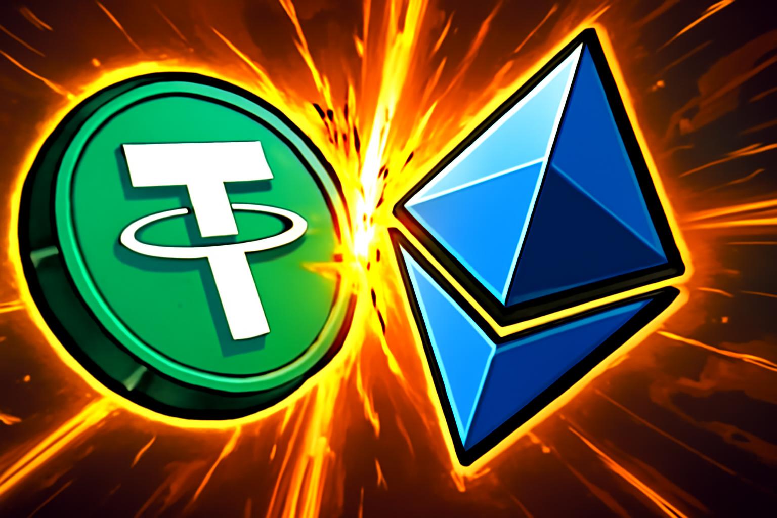 USDT Market Cap Climbs as Stablecoins Fortify Position, Ethereum Gap Narrows