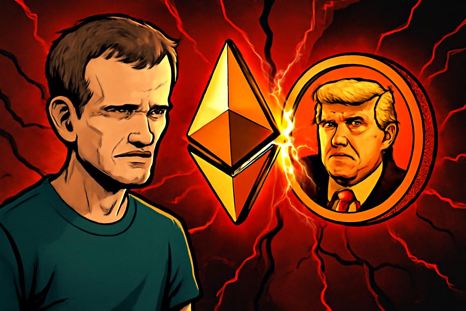Buterin Slams Trump Meme Coin as 95% Plunge Signals Industry Slowdown