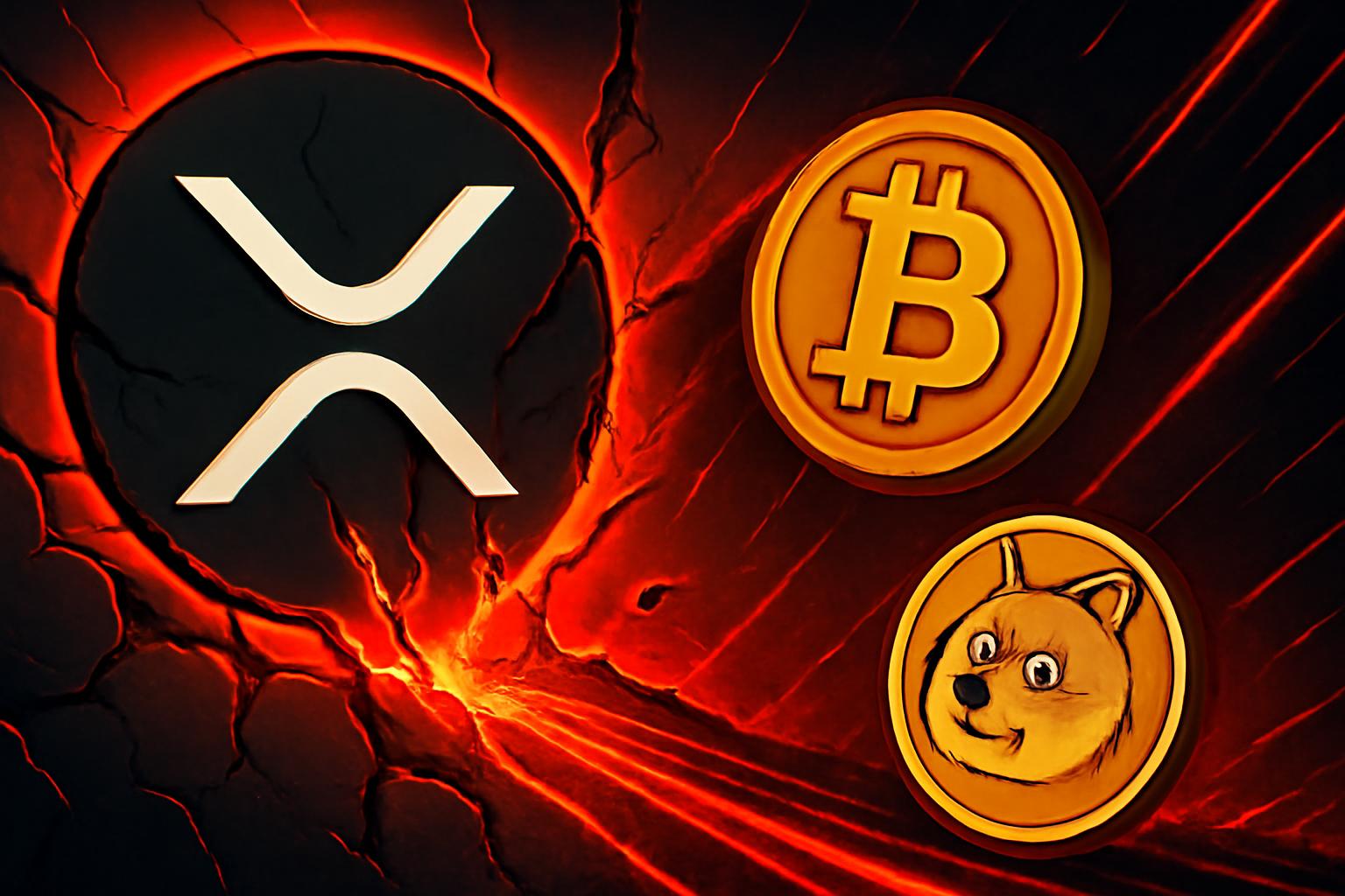 Crypto Market Slumps as XRP Leads Decline; Fear Index Surges