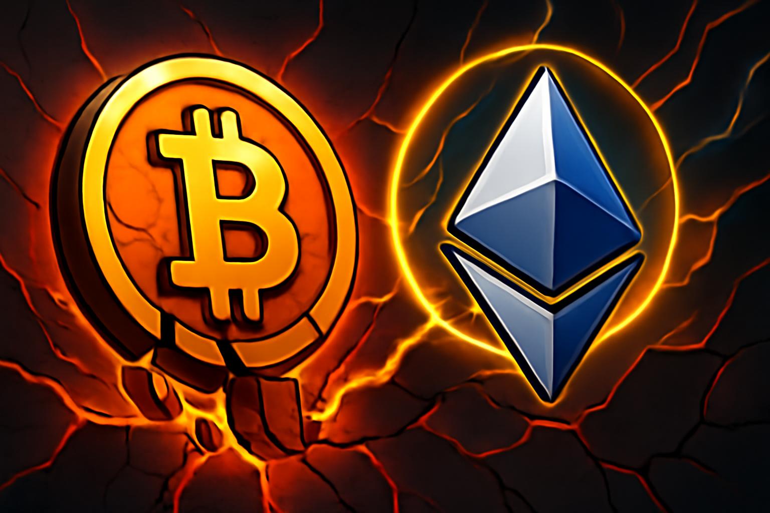 Bitcoin Dips as Rally Reverses; Ethereum Edges Higher