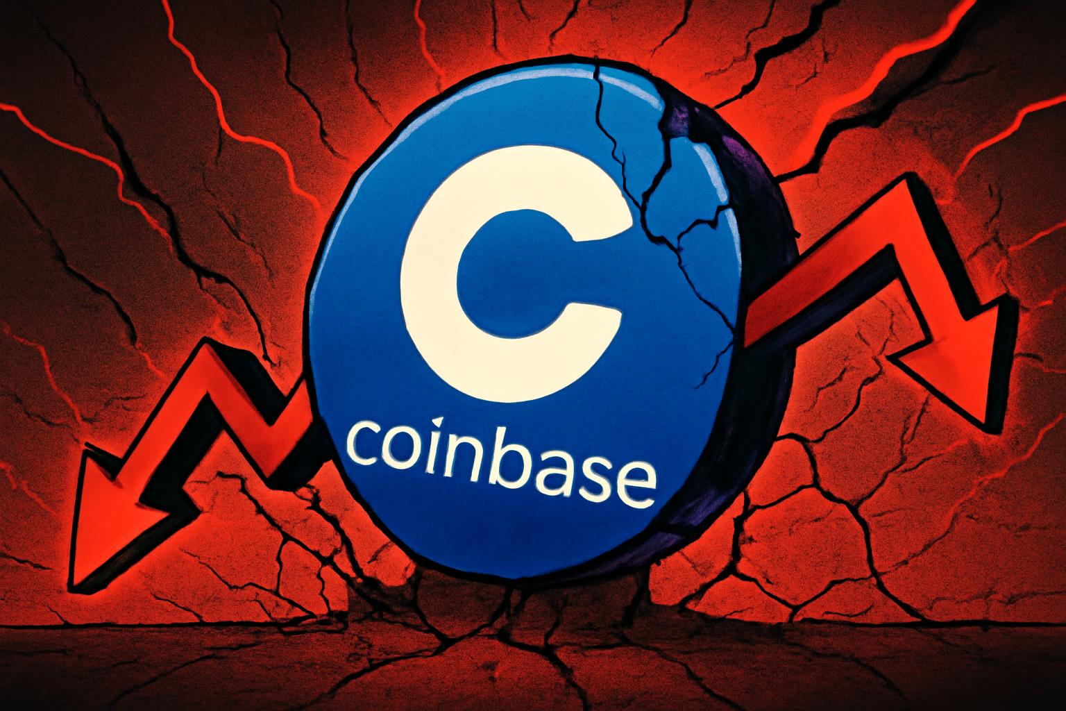 Coinbase Stock Falls 19% Amid Macro Fears After 9-Day Slump