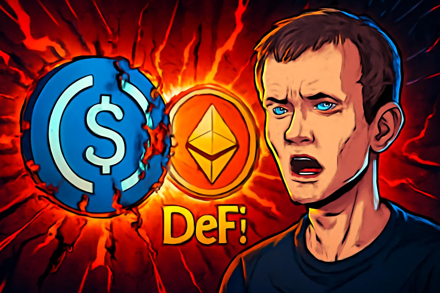 Buterin Warns USDC-Driven DeFi Risks, Urges Diversified Stablecoins