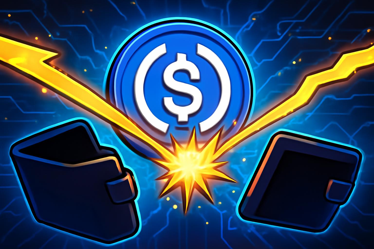 Whale Alert Reports $404M USDC Move Between Unknown Wallets