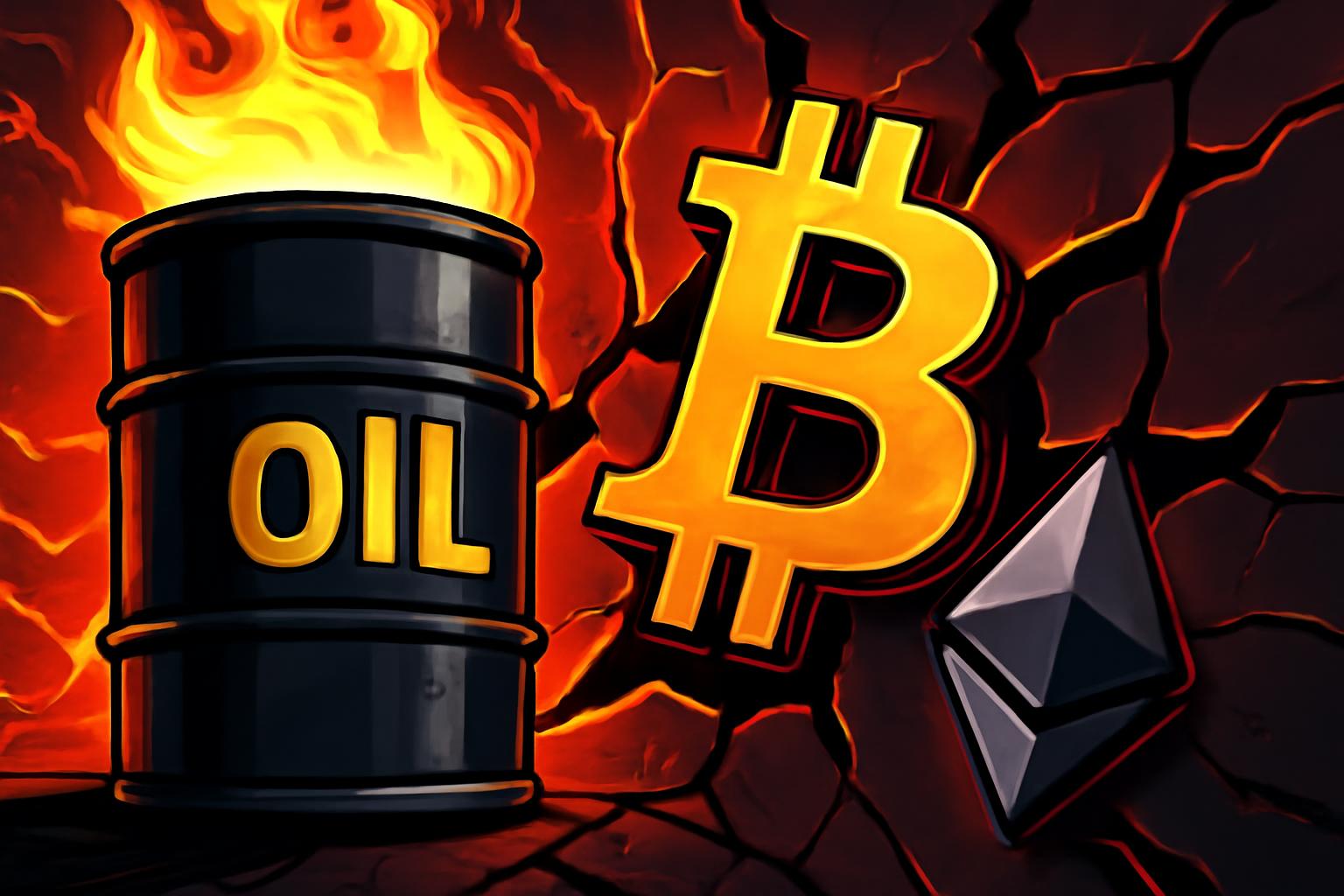 Oil Rally Triggers Inflation Fears as Crypto Markets Slump