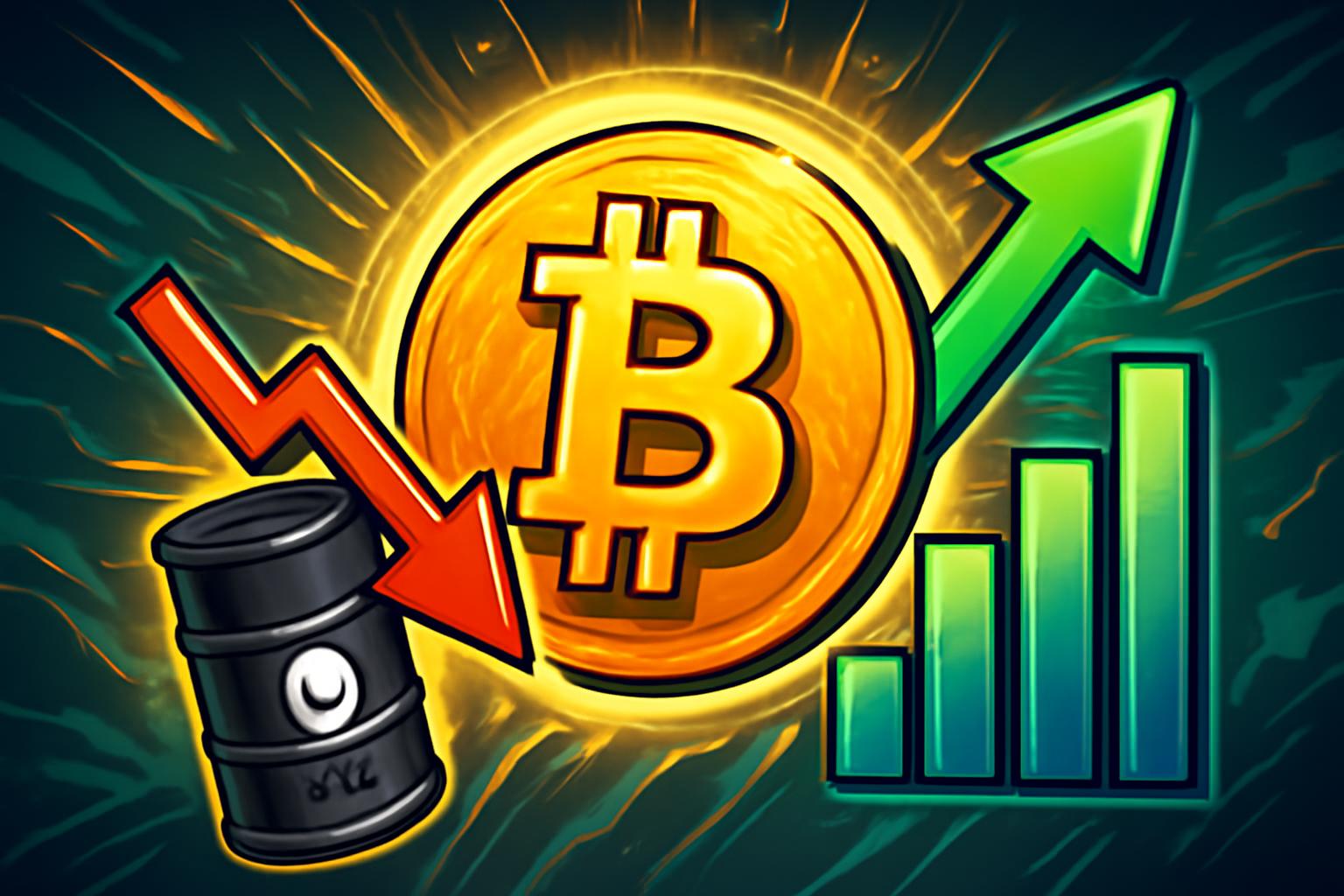 Bitcoin Rebounds Toward $69K as Oil Retreats and Stocks Rally