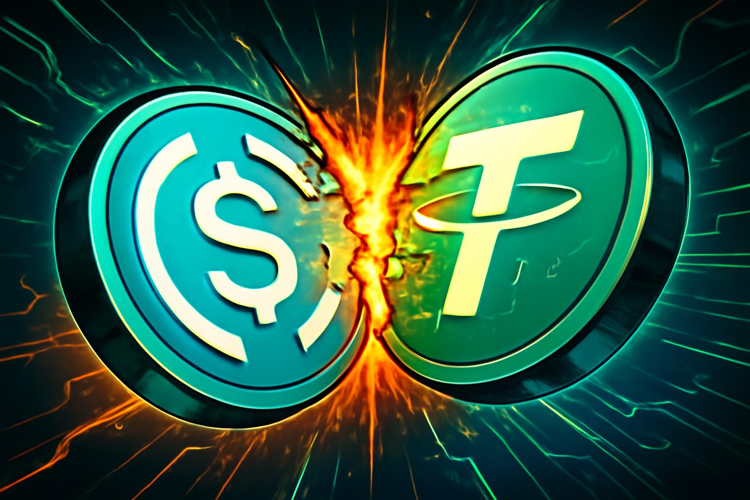 USDC Flips Tether as Corporations Embrace Stablecoin Settlements