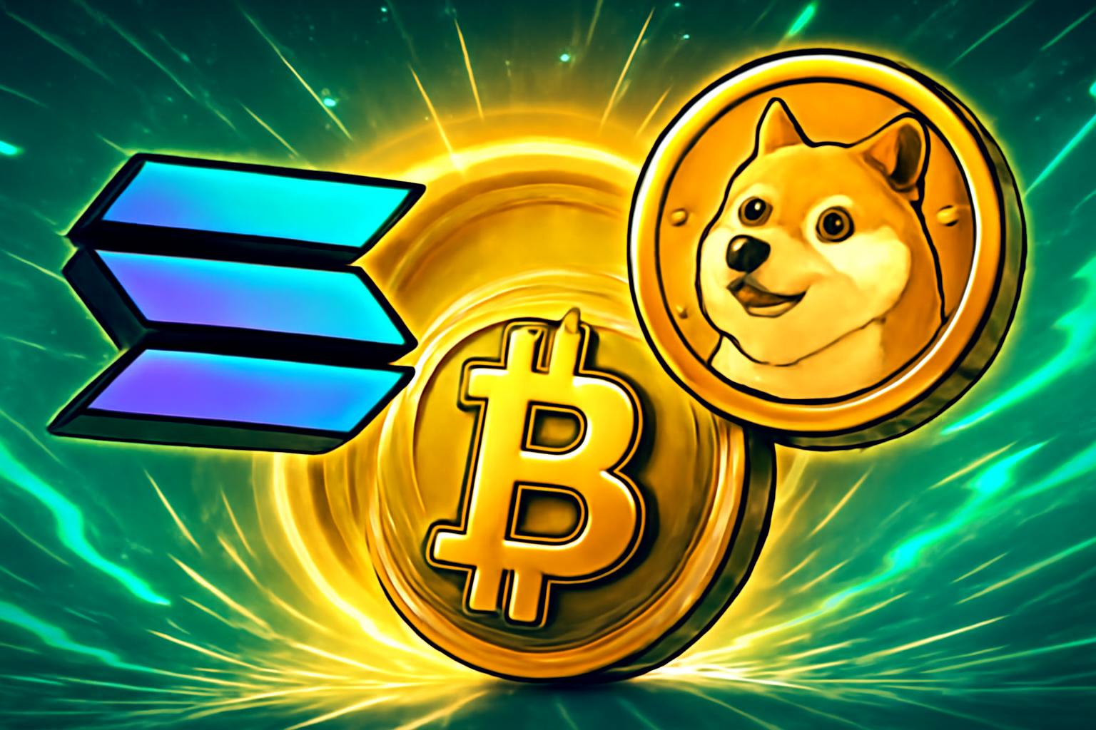 Solana and Dogecoin Outpace Bitcoin Rally Ahead of PCE Inflation Data
