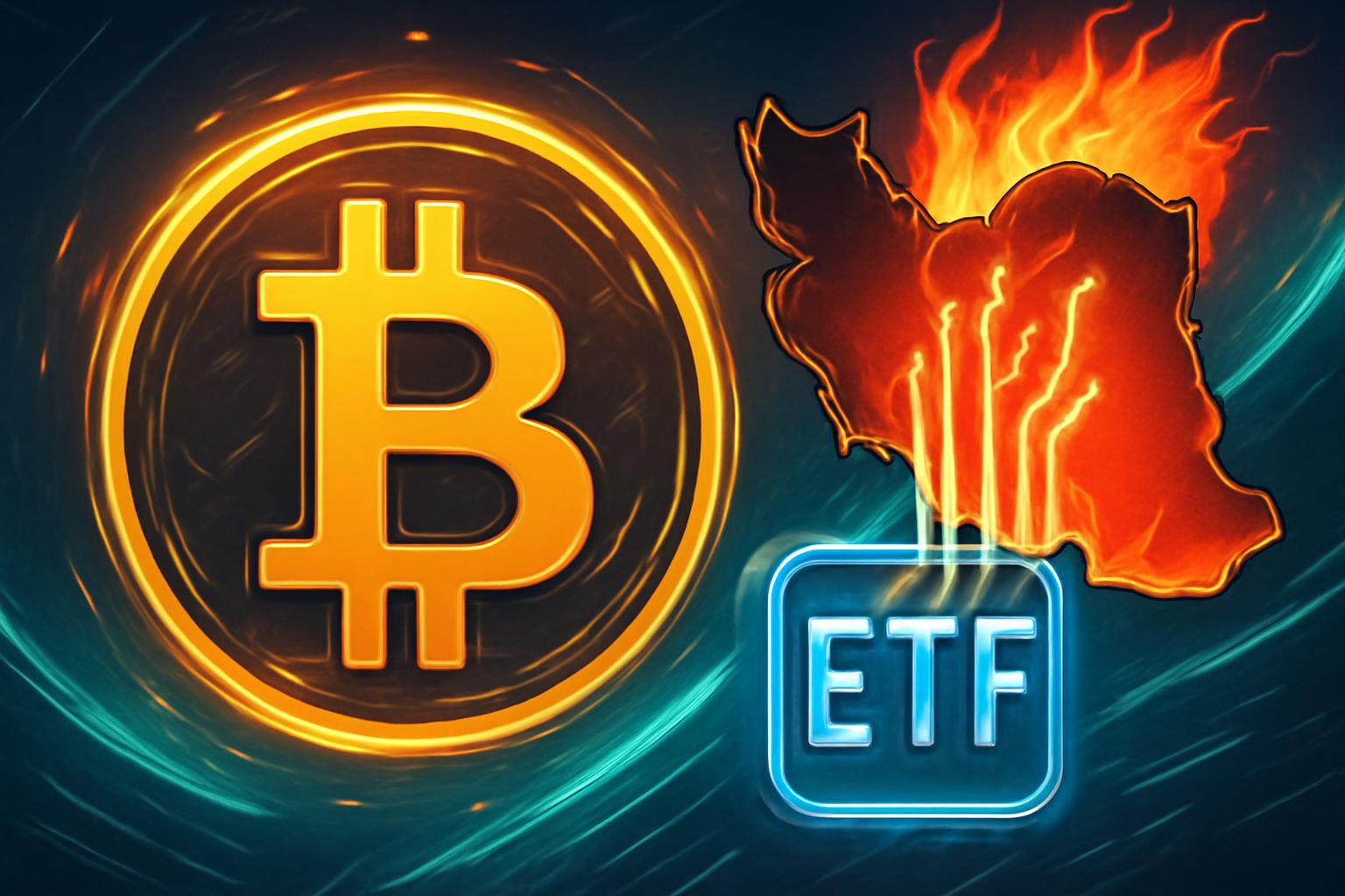 Bitcoin Holds Ground as ETF Flows Rise Amid Iran War