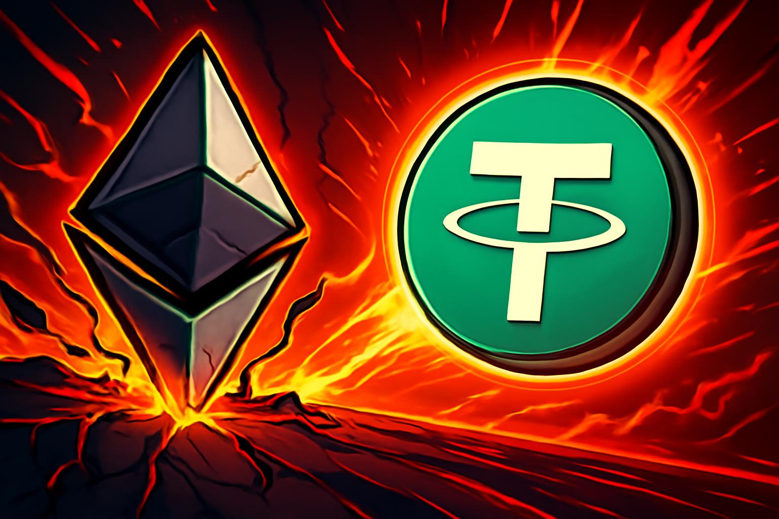 Ethereum Could Be Flipped by Year-End: 57% Odds of Overtaken by Tether USDT