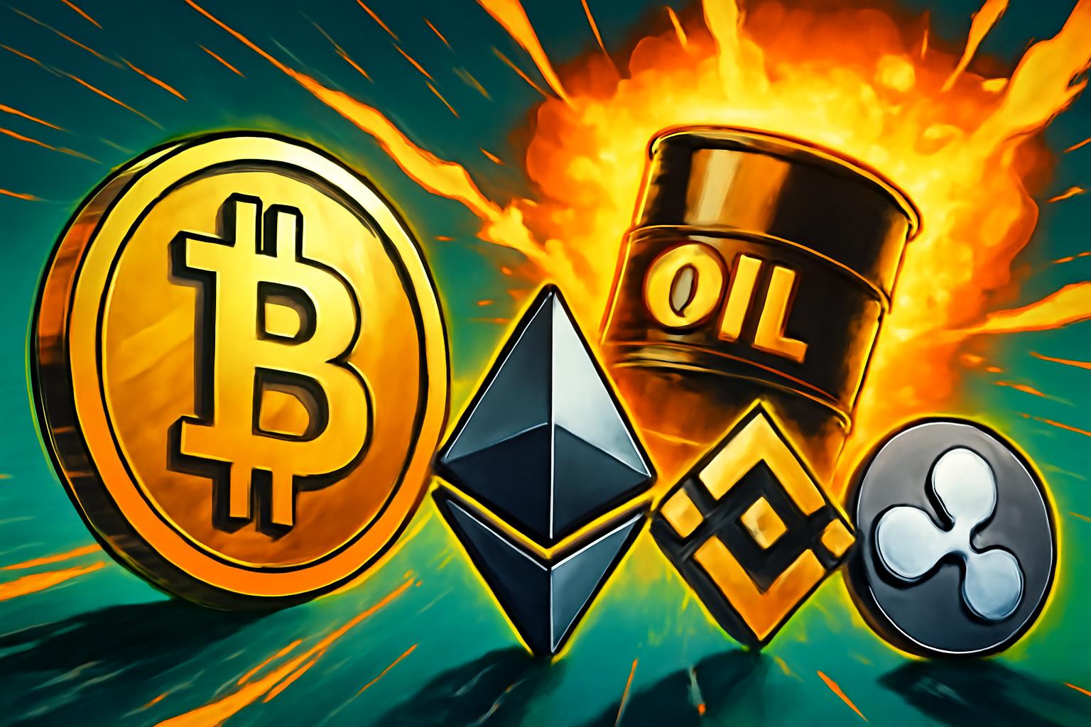 Oil Rally Lifts Crypto Markets as Bitcoin Nears $72,000