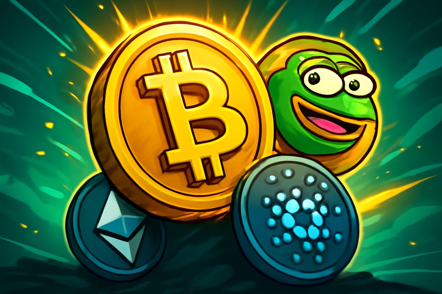 Bitcoin jumps to $74K as PEPE leads 18% altcoin rally