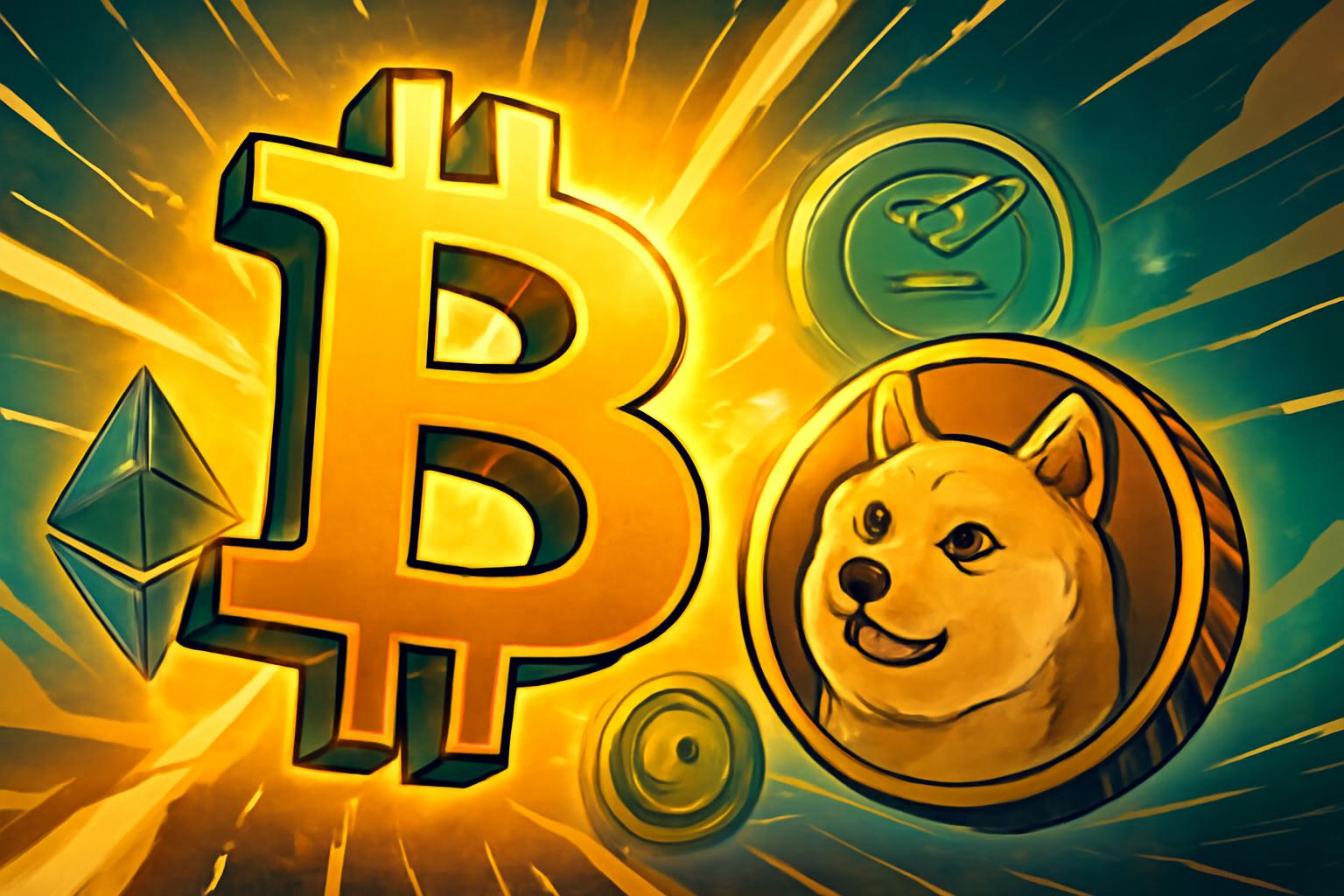 Bitcoin and Meme Coins Rally as Barbell Strategy Gains Traction