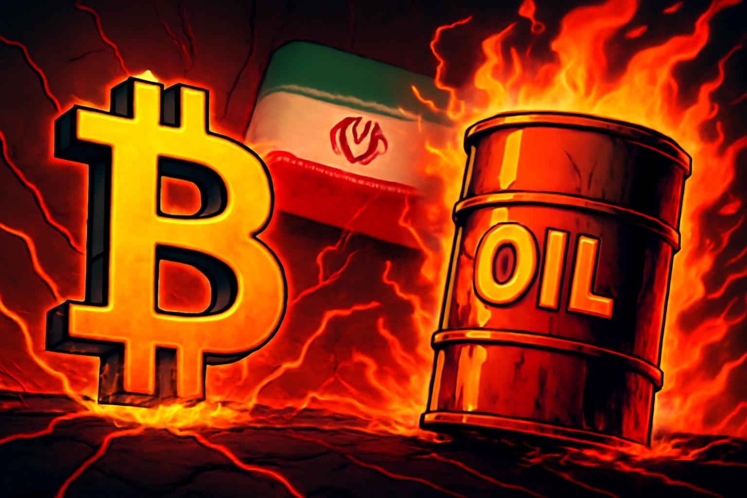 Bitcoin and Cryptos Under Pressure as Oil Surges on U.S.-Iran Conflict