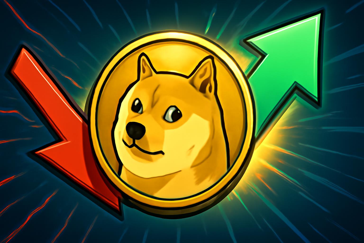 Dogecoin 15-Minute Up or Down Market on Polymarket Holds 50% Odds