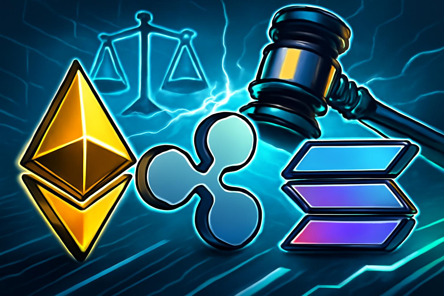 Ethereum, XRP, and Solana Hold Gains as CLARITY Act Advances