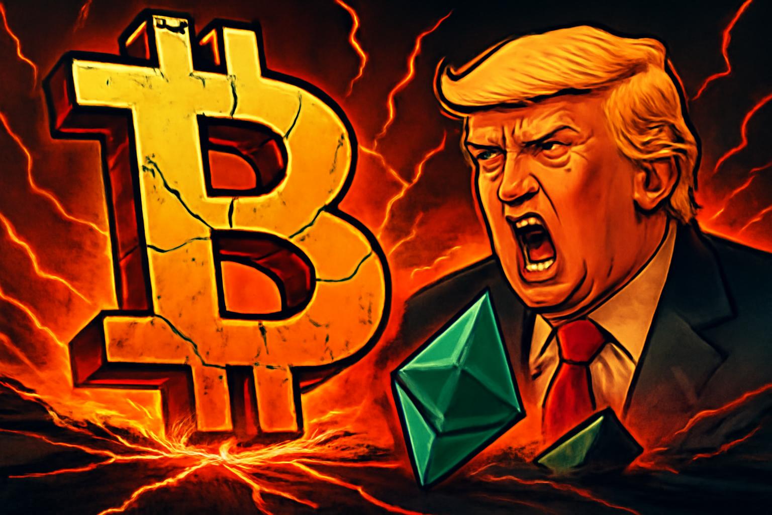 Bitcoin Dips Below $68,000 as Trump Risk Flares