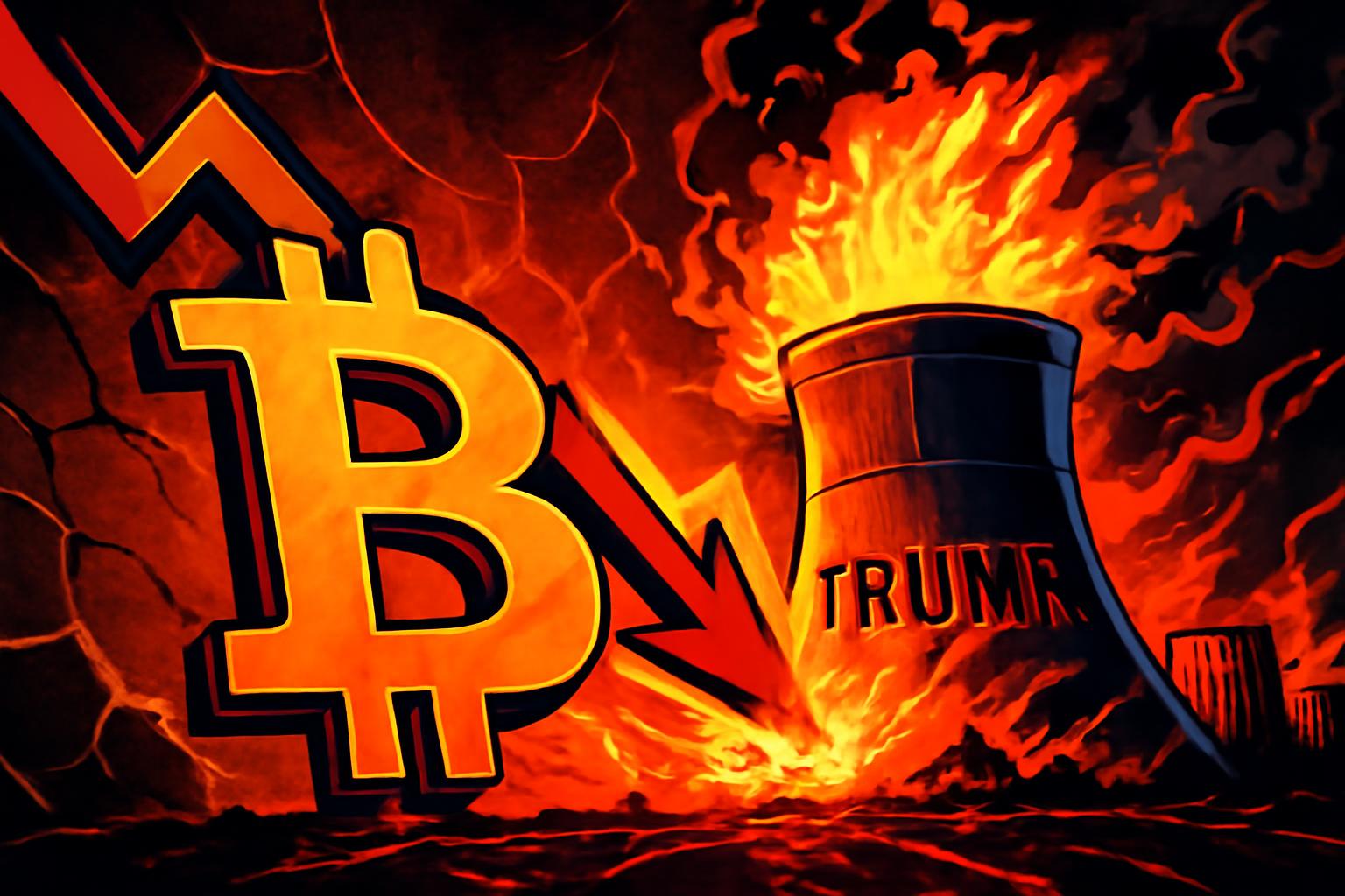 Trump Power Plant Comment Triggers Broad Crypto Selloff as Bitcoin Drops to $68K