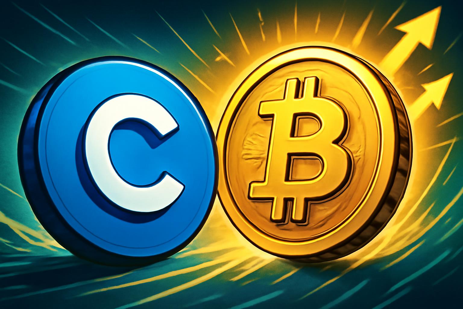 Coinbase Stock Rises as Bitcoin Breaks $70,000 on Rally