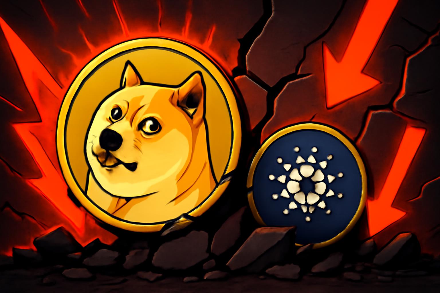 Cryptocurrencies Decline as Dogecoin Leads Morning Selloff