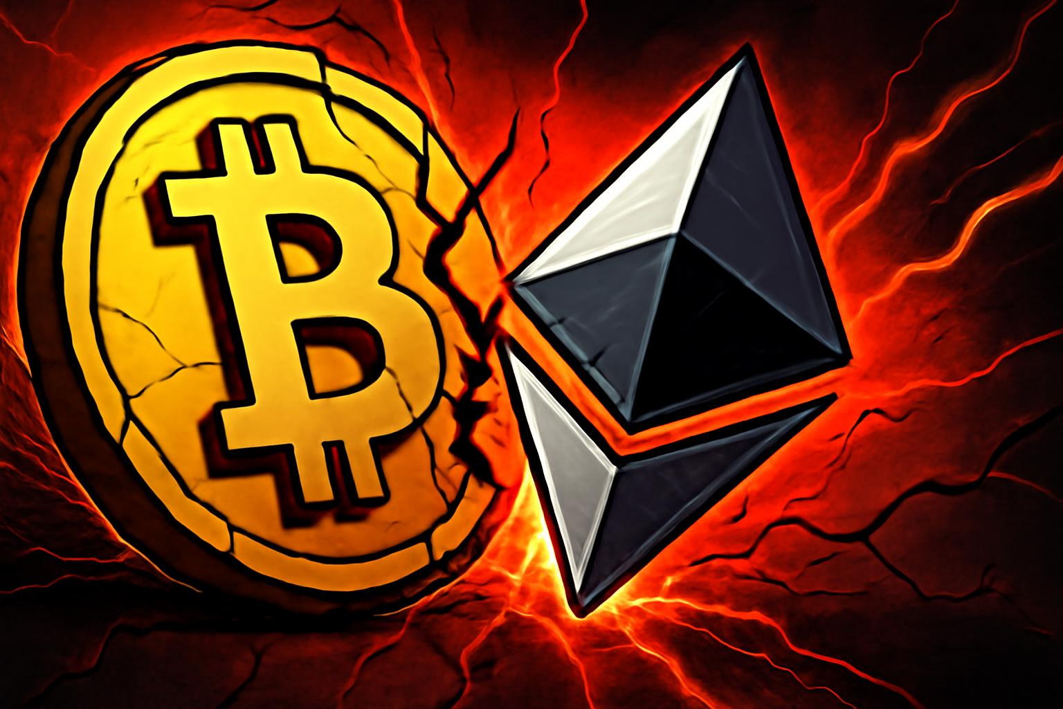 Ethereum Slumps as Bitcoin ETFs See Fresh Net Outflows