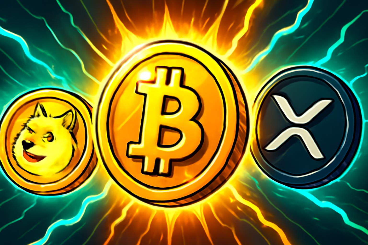 Bitcoin at $280,000 Sparks Outlook for Dogecoin and XRP