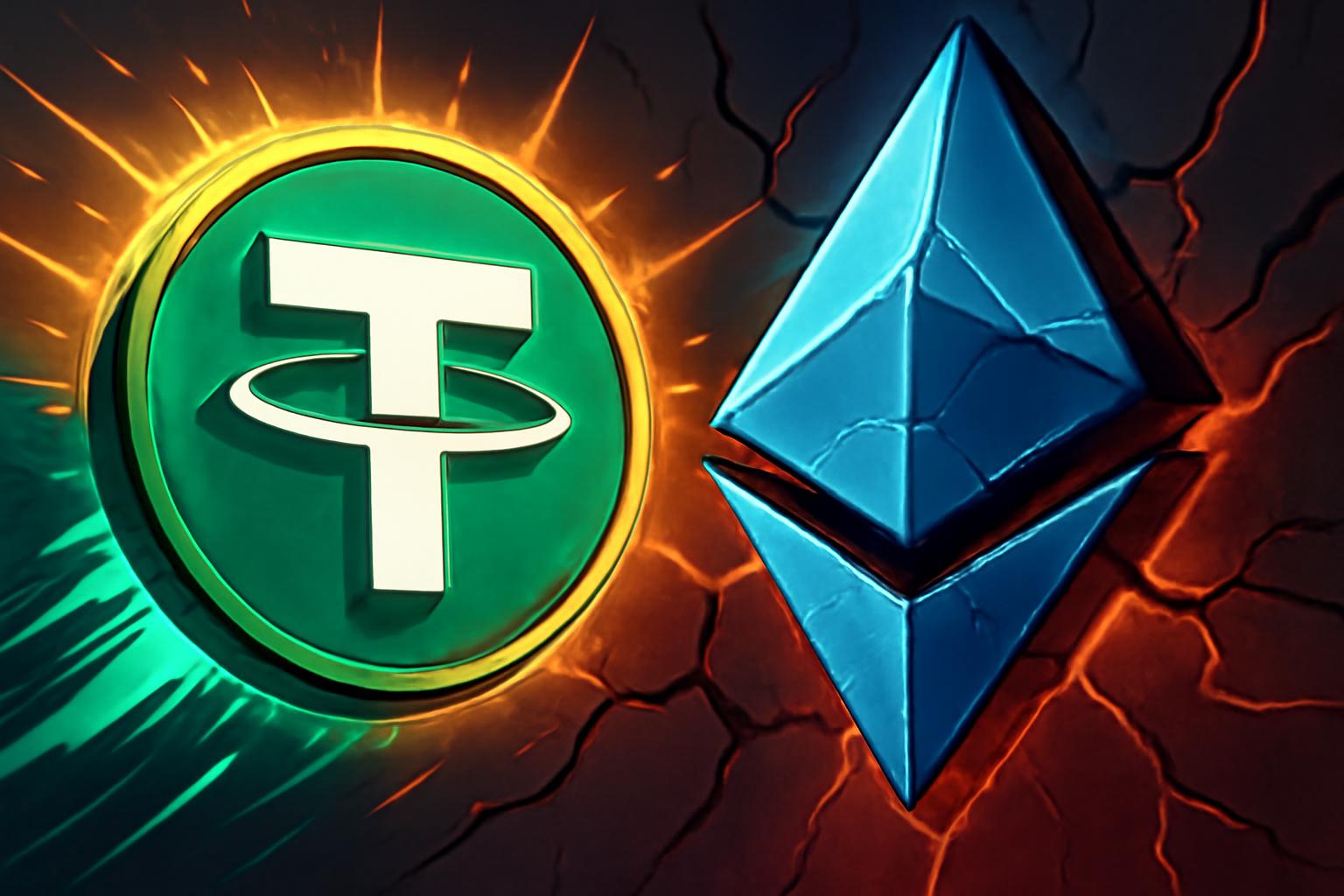 Tether’s Surge Threatens Ethereum’s Second-Best Ranking Across Crypto Markets