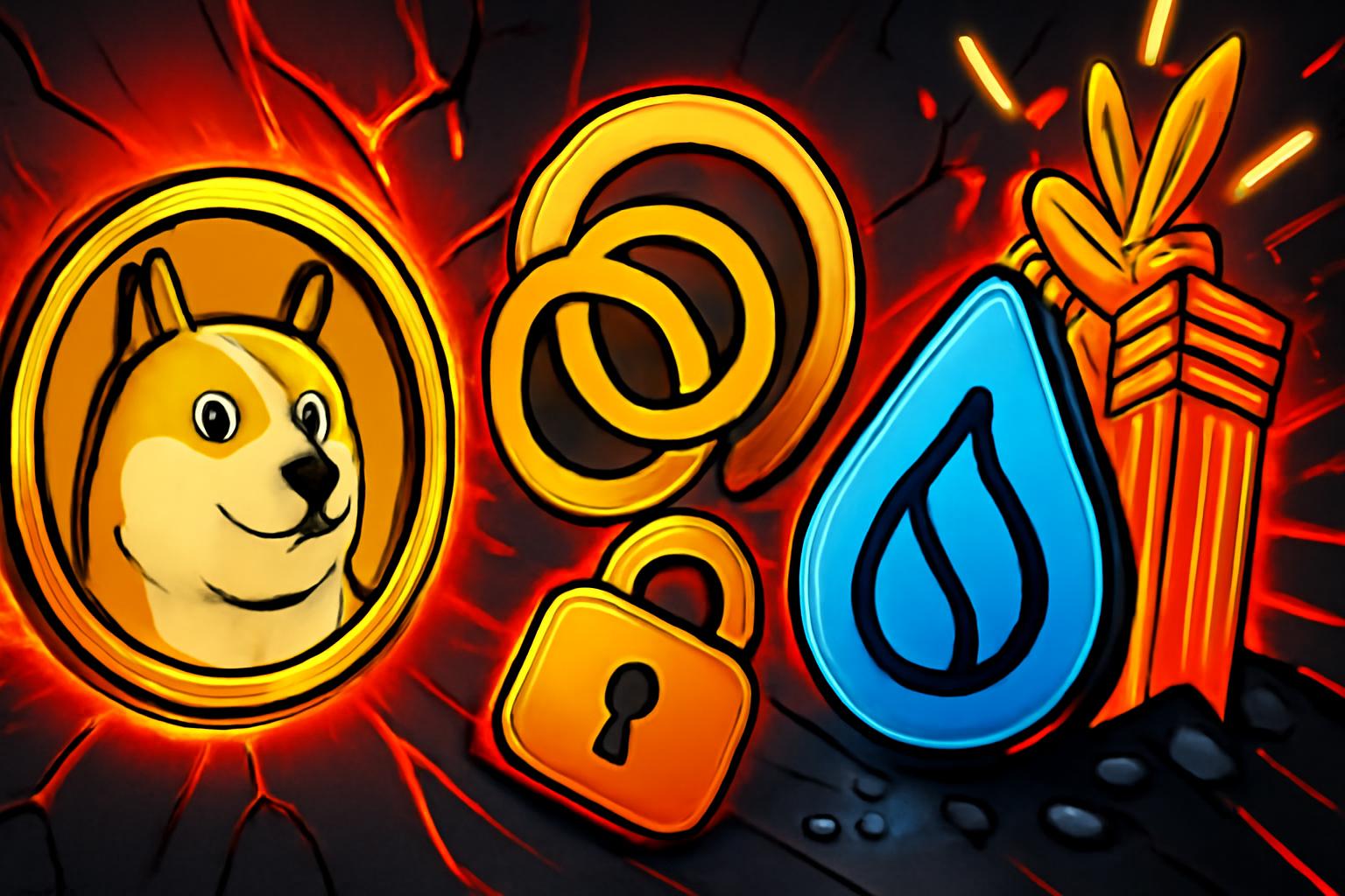 April Catalysts to Watch for DOGE, CELO, and SUI: Mining, Hard Forks, and Unlocks