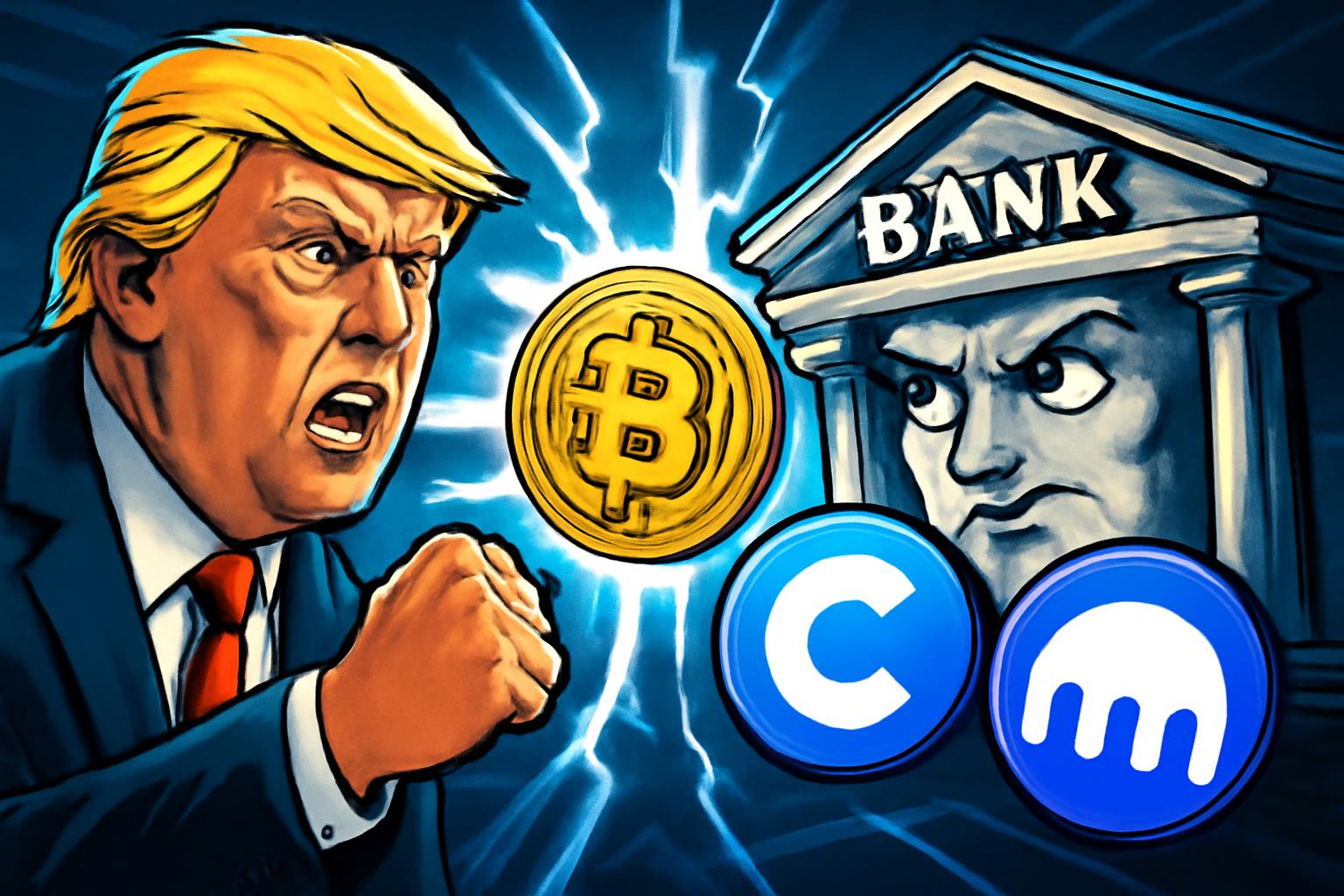 Trump, Banks Clash Over GENIUS and CLARITY Acts Amid Crypto Regulation Deadlock