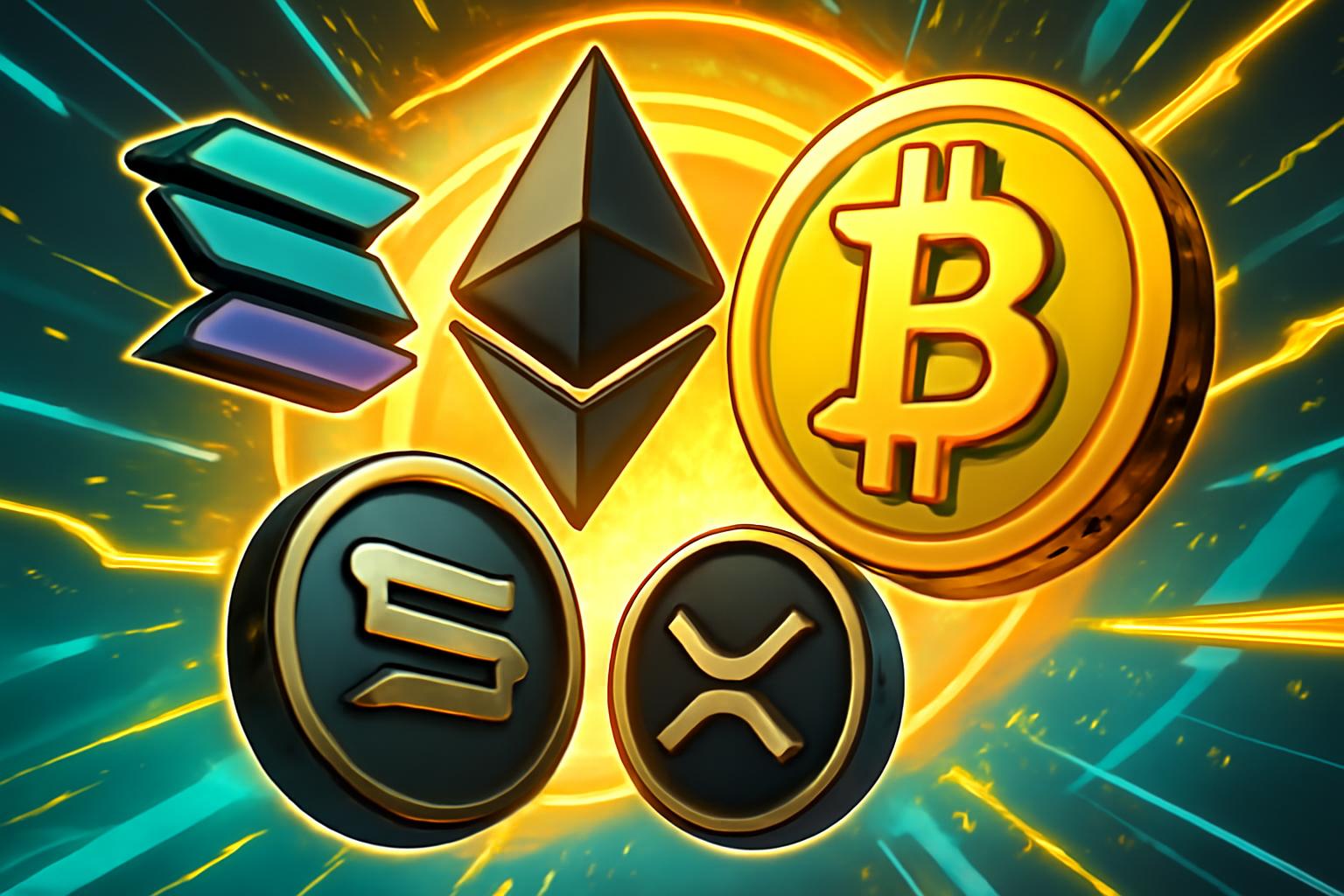 Crypto Market Rally: Ether, Solana, XRP Lead Majors Recovery