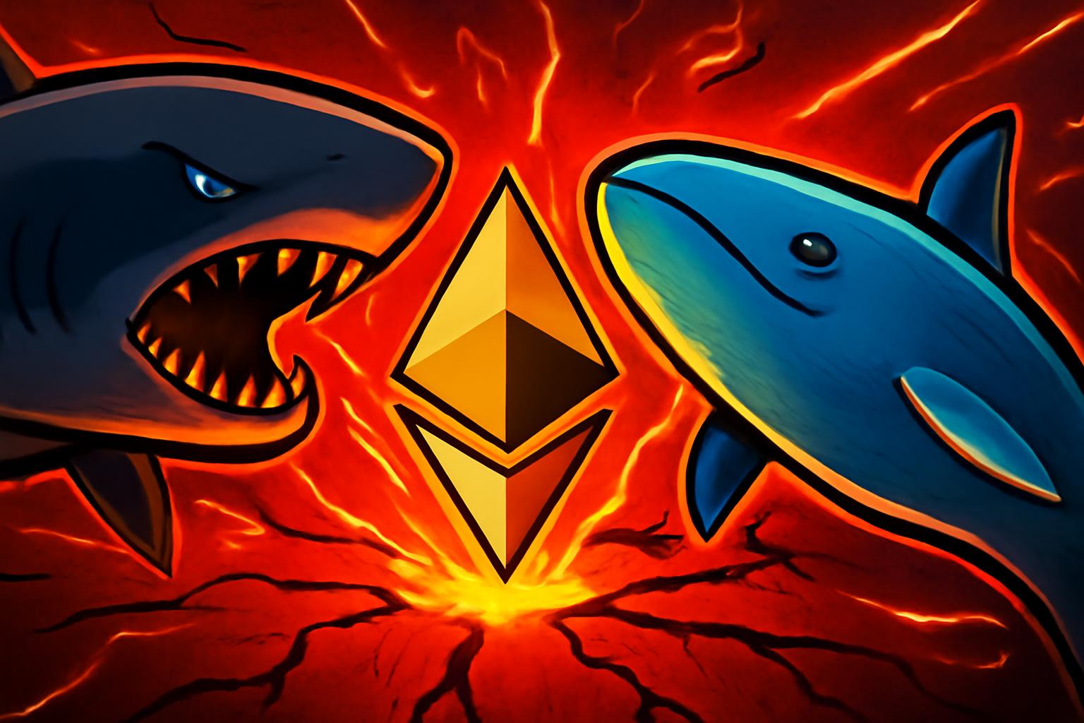 Ethereum Whales Take Bearish and Bullish Positions Amid Market Volatility