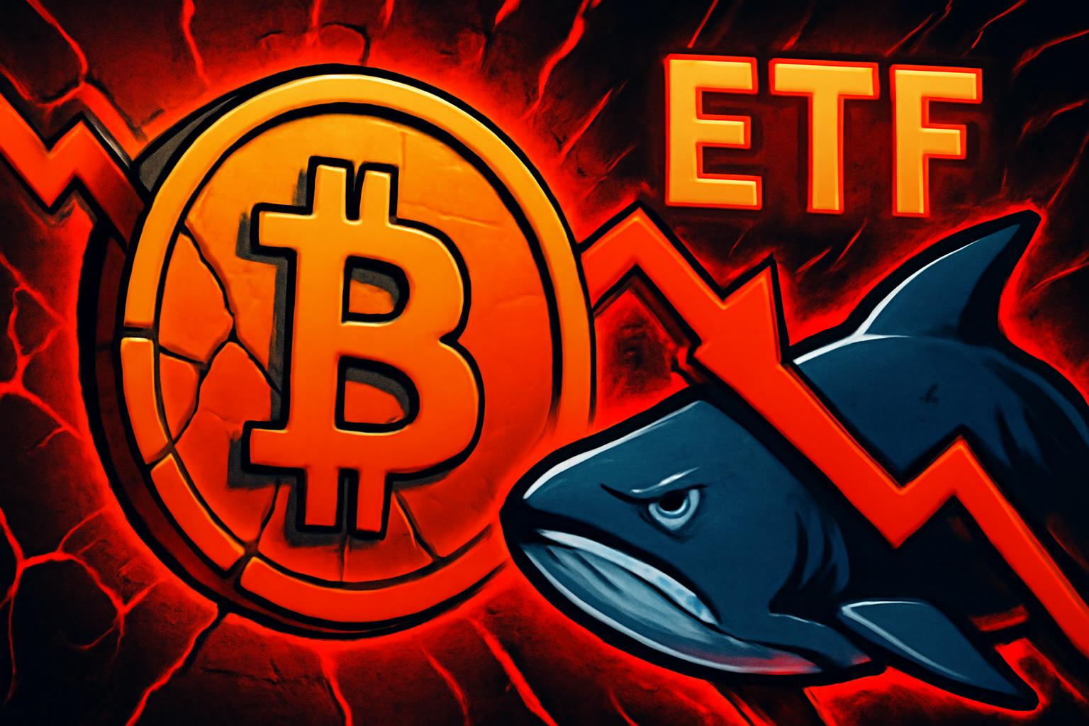 Bitcoin ETF Outflows Spark Whale Selling as BTC Dips Toward $68K