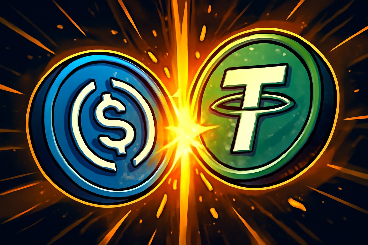 USDC Surpasses USDT in February Transfers as Stablecoin Volume Reaches Record High