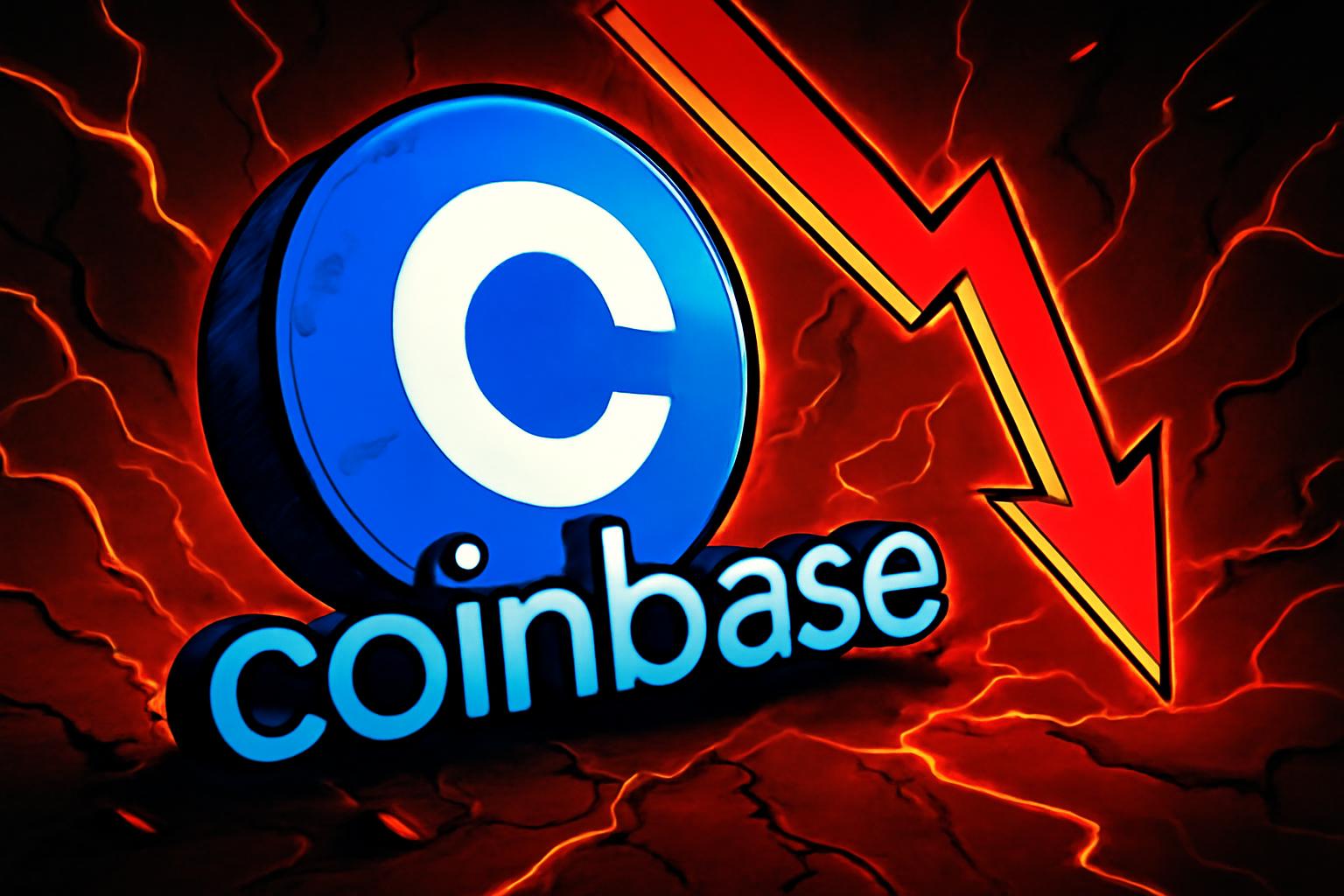 Coinbase Stock Dips as Crypto Slump Deepens; Regulated Institutional Push Draws Downgrades