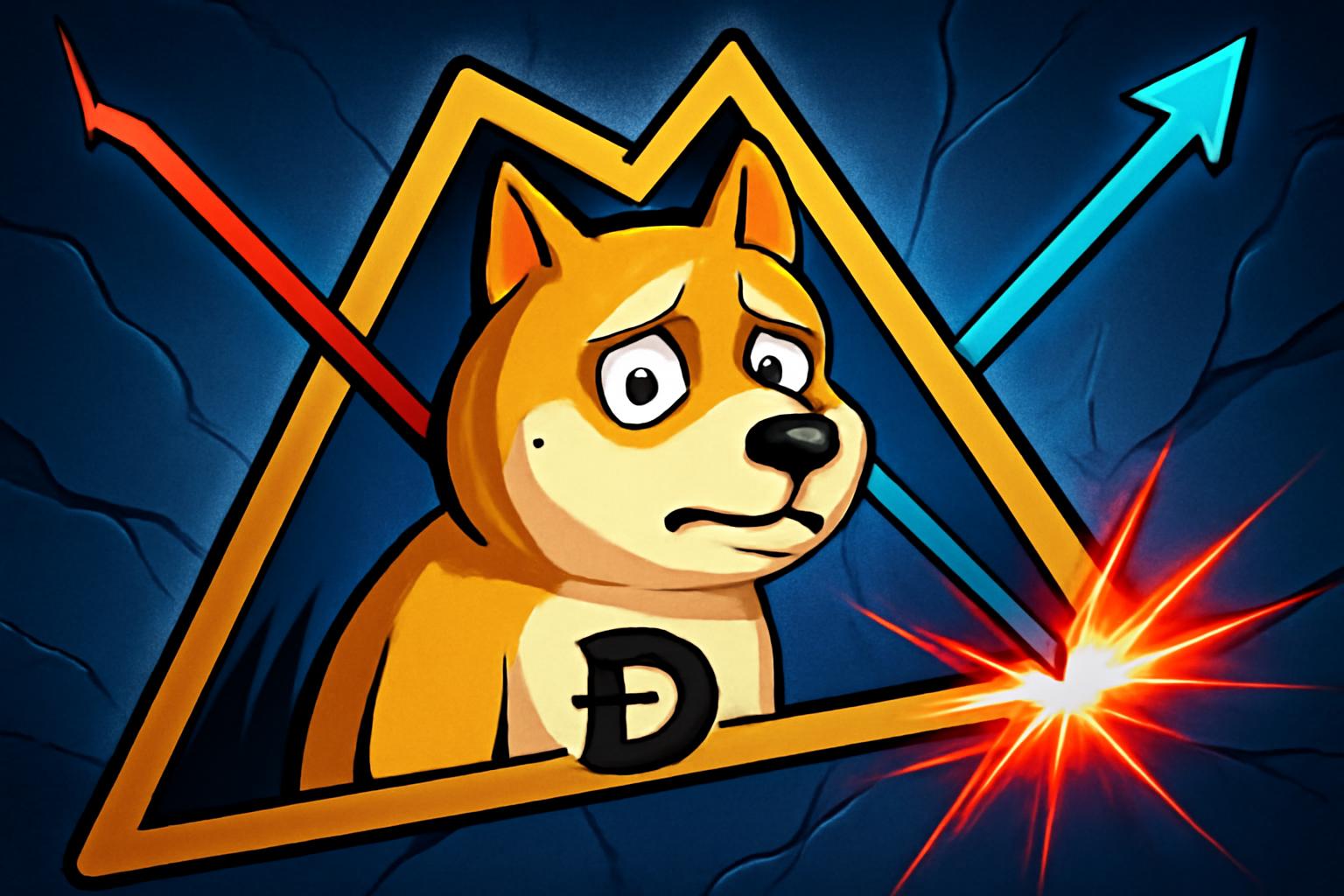 Dogecoin Breakout Watch as Triangle Tightens Near $0.10