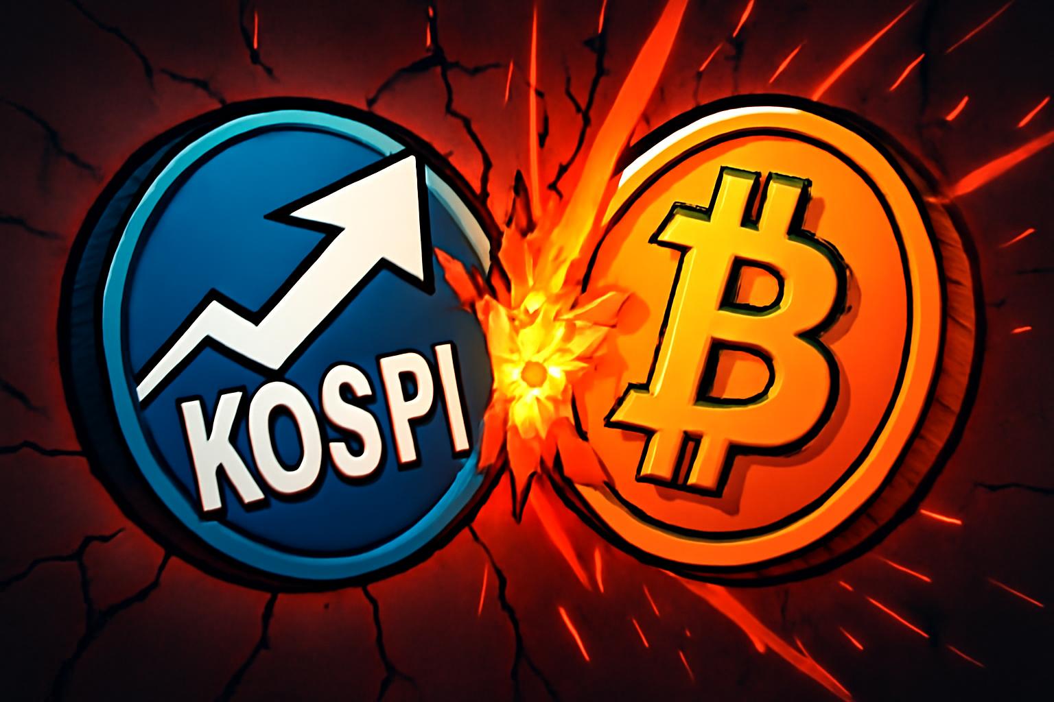 Kospi Volatility Surges Past Bitcoin in March